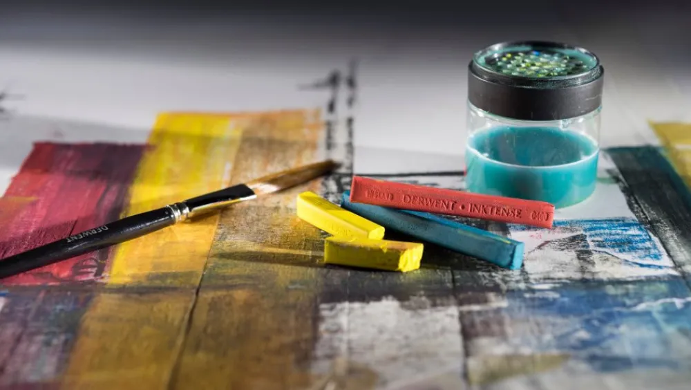 Derwent Zestaw sztyftów akwarelowych Inktense Blocks - - 12 kolorów