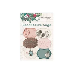 Piatek Trzynastego Zestaw tagów - Piątek Trzynastego - Naturalist 04 6 szt. > Papiery Do Scrapbookingu