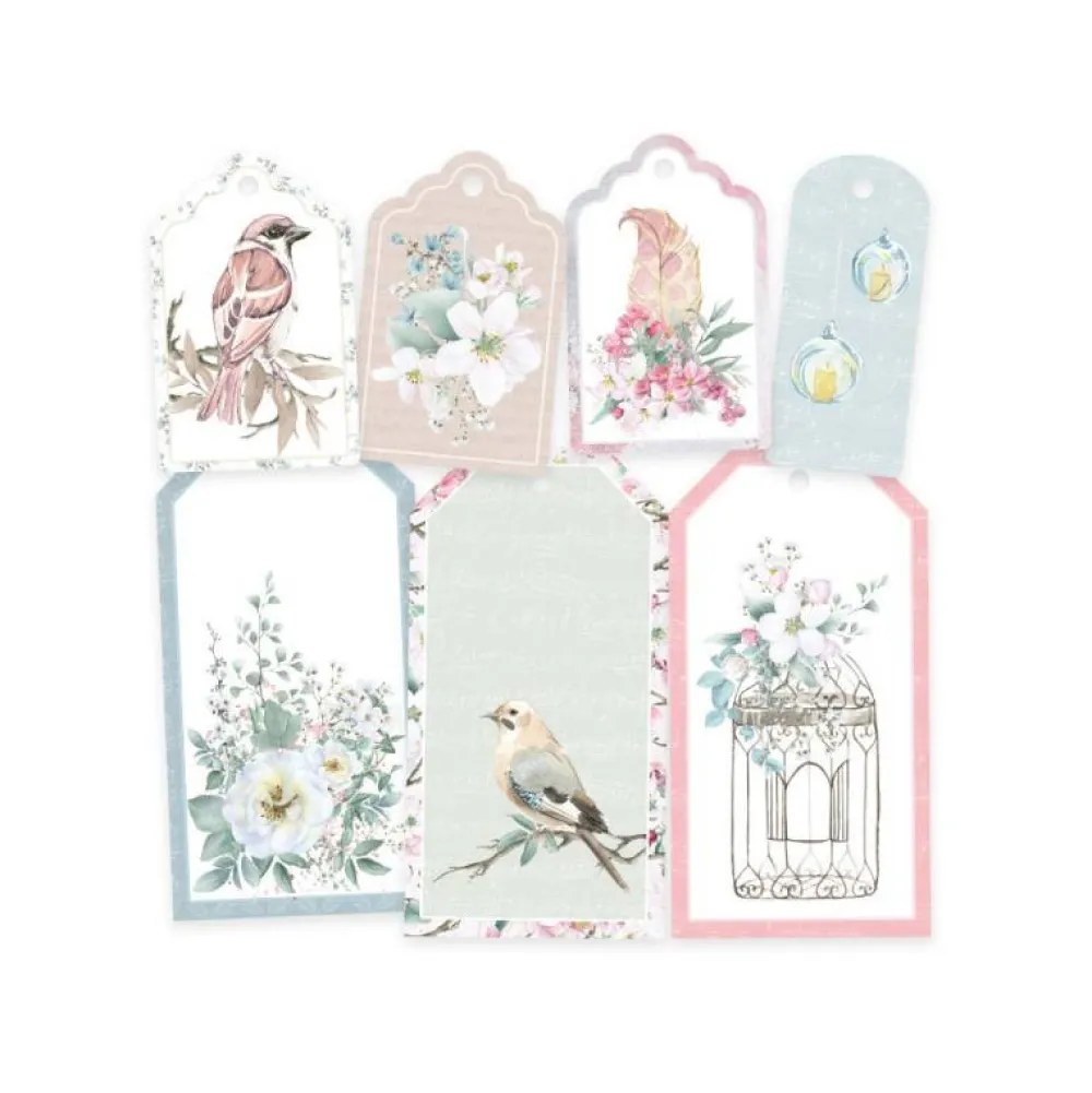 Piatek Trzynastego Zestaw tagów - Piątek Trzynastego - Birdhouse 7 szt. > Papiery Do Scrapbookingu