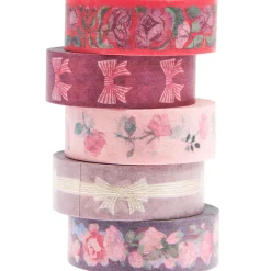 Rico Design Zestaw taśm washi La Vie En Rose - Paper Poetry - 5 szt.
