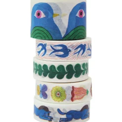 Rico Design Zestaw taśm washi Midsommar Magic - Paper Poetry - 5 szt. ><noscript><img width=
