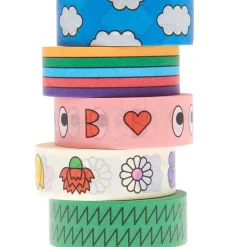 Rico Design Zestaw taśm washi - Paper Poetry - Eye Candy, 15 mm x 10 m, 5 szt.