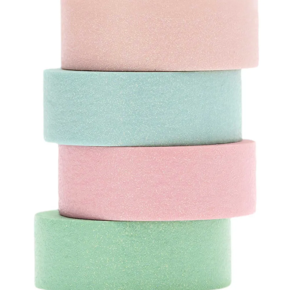 Rico Design Zestaw taśm washi - Paper Poetry - Iridescent Pastel, 15 mm x 5 m, 4 szt. > Dodatki Dekoracyjne