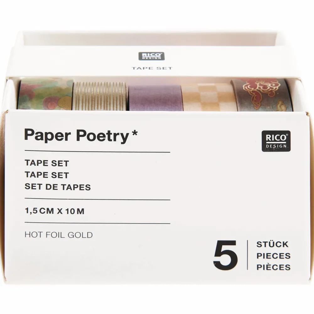 Rico Design Zestaw taśm washi The Sky is the Limit - Paper Poetry - 5 szt. > Dodatki Dekoracyjne