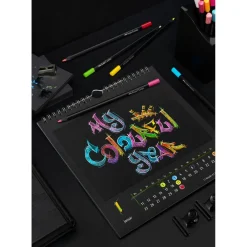 Dzieci Faber-Castell Zestaw trójkątnych kredek Black Edition - - 12 kolorów