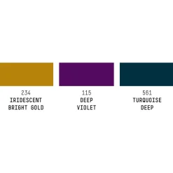Liquitex Zestaw tuszów akrylowych z medium do pouringu - - Deep Colors, 3 x 30 ml
