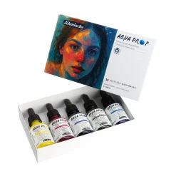 Schmincke Zestaw tuszów akwarelowych Aqua Drop - - 5 x 30 ml ><noscript><img width=