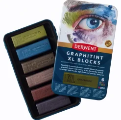 Derwent Zestaw tuszów akwarelowych Graphitint XL w sztyfcie - - 6 kolorów