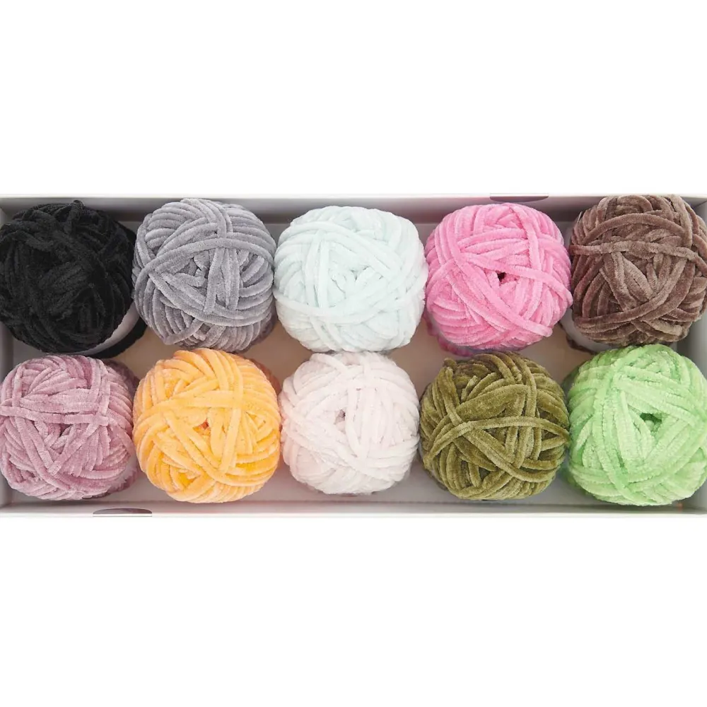 Rico Design Zestaw włóczek szenilowych Ricorumi Nilli Nilli - - 25 g x 10 szt.