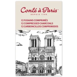 Conte a Paris Zestaw węgli prasowanych 2359 - Conté à Paris - 12 szt.