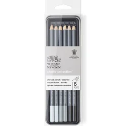 Winsor & Newton Zestaw węgli w ołówku Studio Collection - - 6 szt.