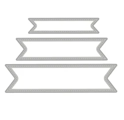 dpCraft Zestaw wykrojników Banery - - 3 szt.