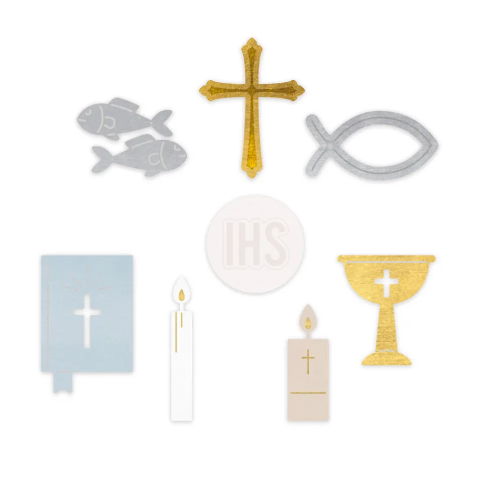 dpCraft Zestaw wykrojników - - Motywy religijne, 8 szt.