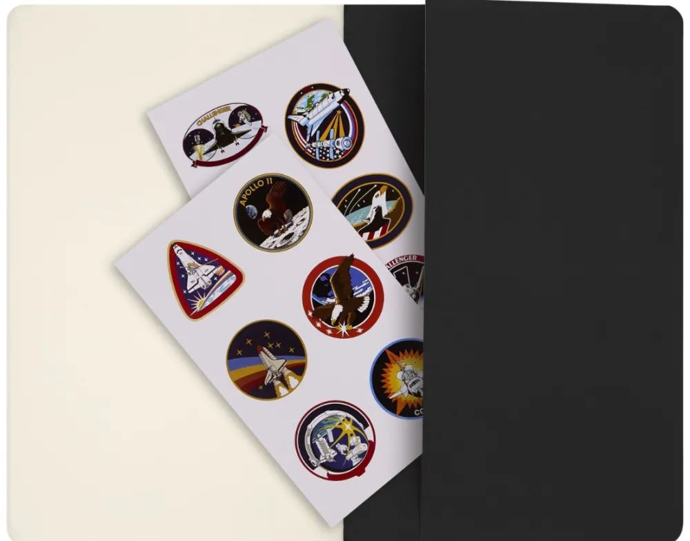 Moleskine Zestaw zeszytów gładkich Cahier NASA edycja limitowana 13 x 21 cm - - 2 szt.