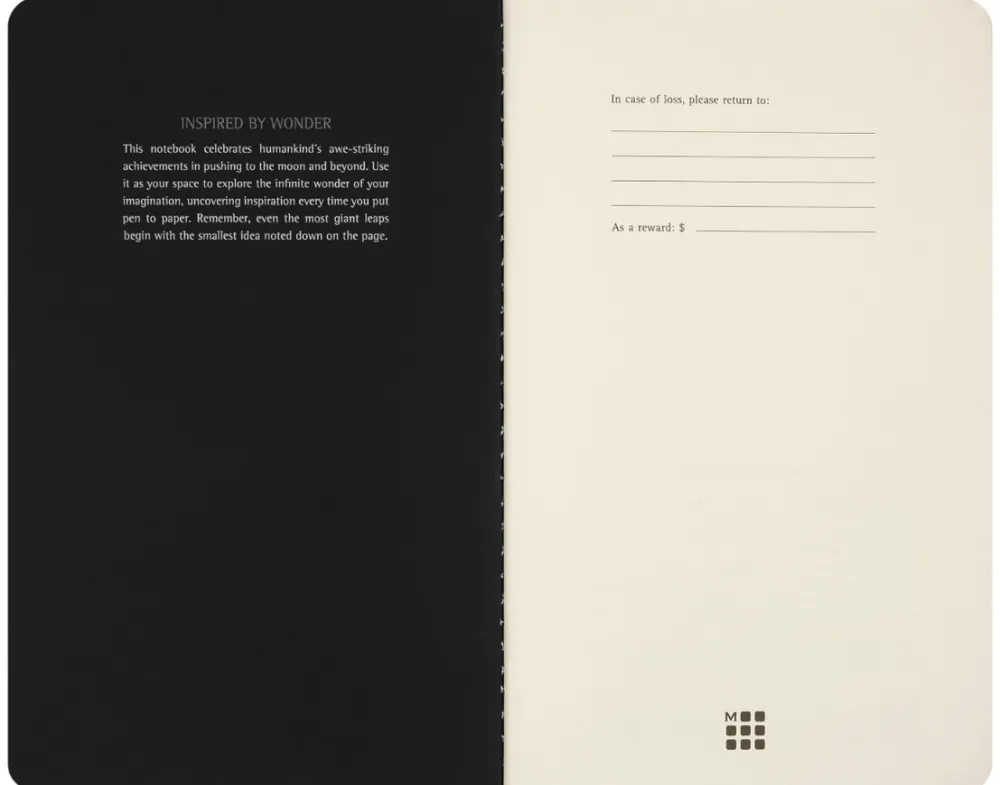 Moleskine Zestaw zeszytów gładkich Cahier NASA edycja limitowana 13 x 21 cm - - 2 szt.