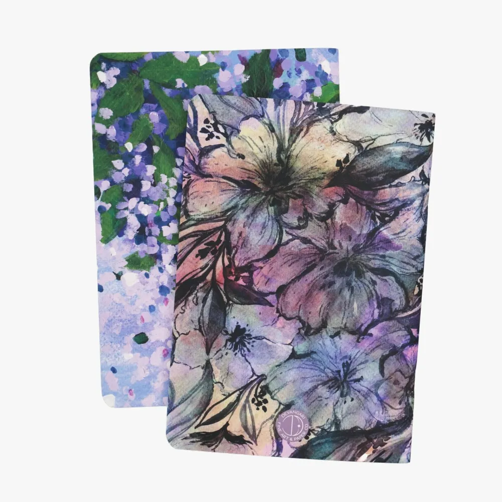 Devangari Zestaw zeszytów w kropki Lilac i Blossom B5 - - 2 szt. > Notatniki W Kropki