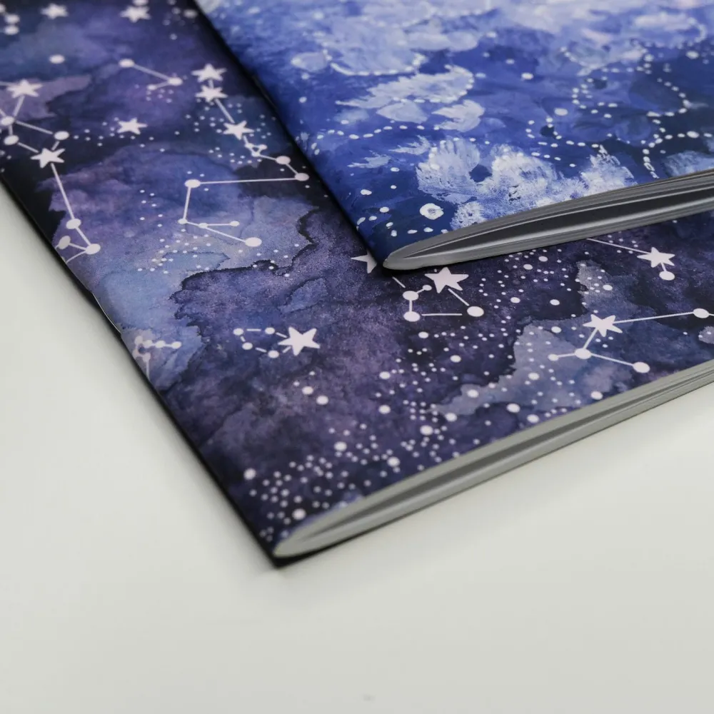 Devangari Zestaw zeszytów w kropki Night Sky i Milky Way B5 - - 2 szt.