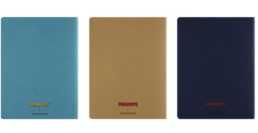 Moleskine Zestaw zeszytów w linie Peanuts Cahier 19 x 25 cm - - miękka okładka 3 szt.