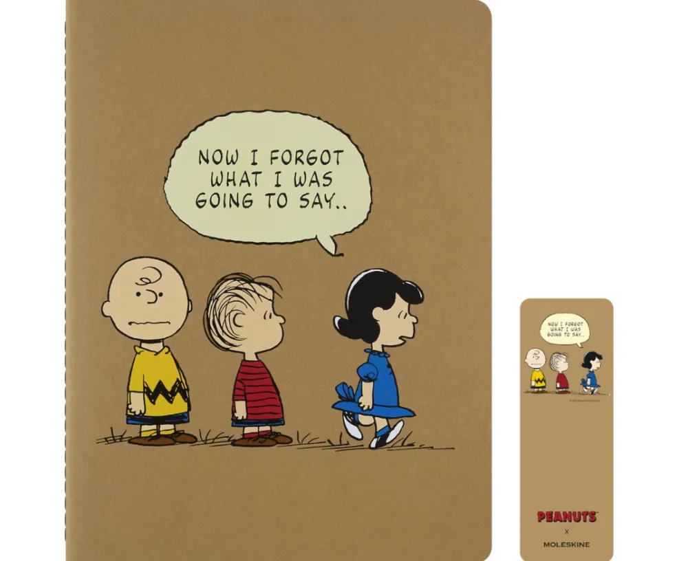 Moleskine Zestaw zeszytów w linie Peanuts Cahier 19 x 25 cm - - miękka okładka 3 szt.