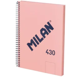 Milan Zeszyt na spirali A5 - - różowy, gładki, 95 g/m2 > Zeszyty