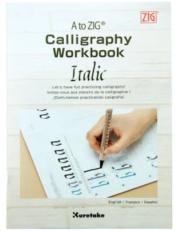 Kuretake Zeszyt ćwiczeń do kaligrafii - - Calligraphy Workbook Italic