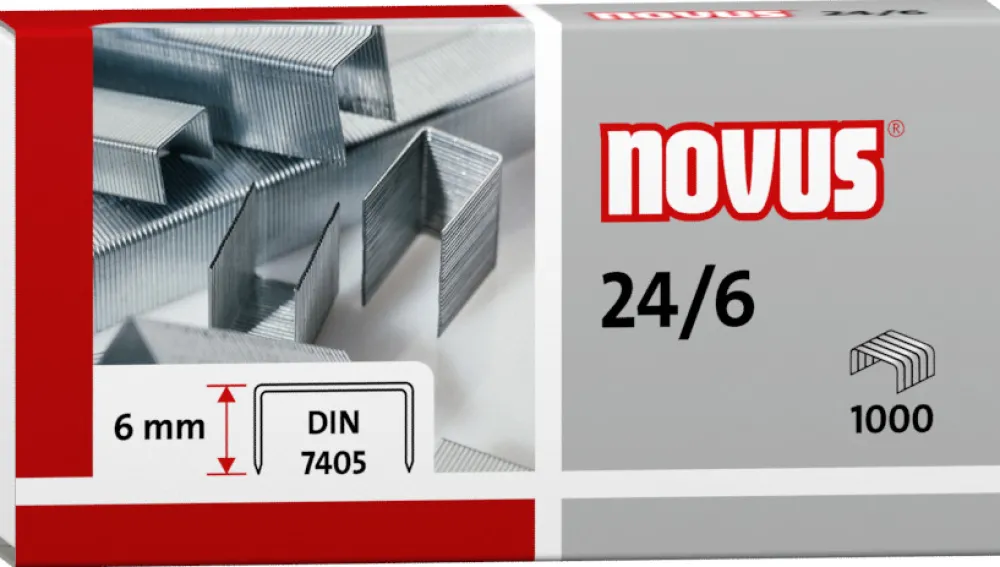Novus Zszywki biurowe 24/6 - 1000 szt.