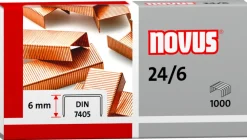 Novus Zszywki miedziowane 24/6 - 1000 szt.