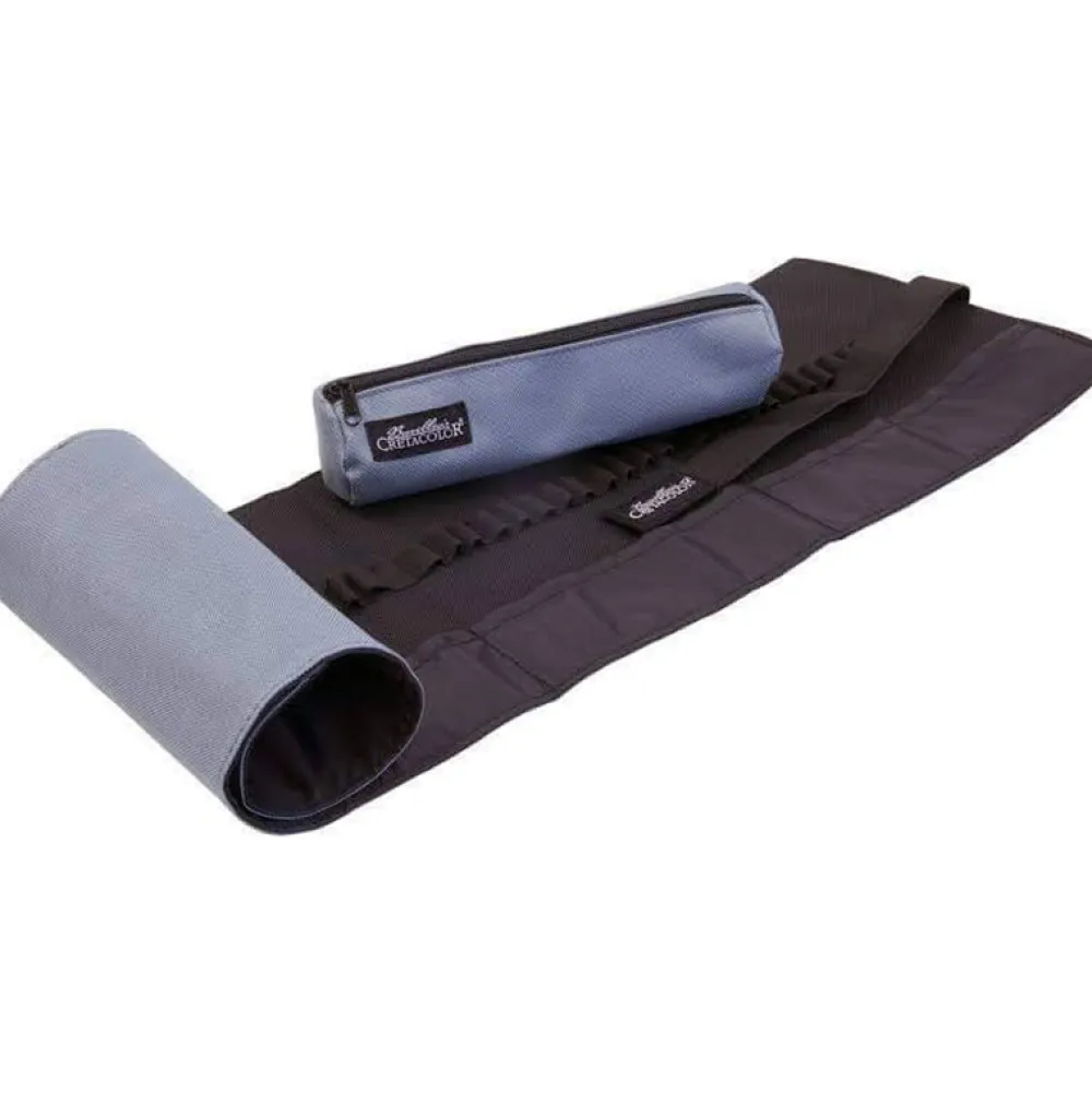 Cretacolor Zwijany organizer, piórnik Roll-Up - - szary > Akcesoria